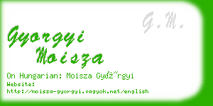 gyorgyi moisza business card